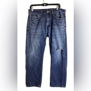 Levi's 505 Regular Fit Distressed Jeans Size 34x29